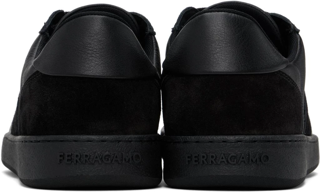 Ferragamo Black Low Top Signature Sneakers 2