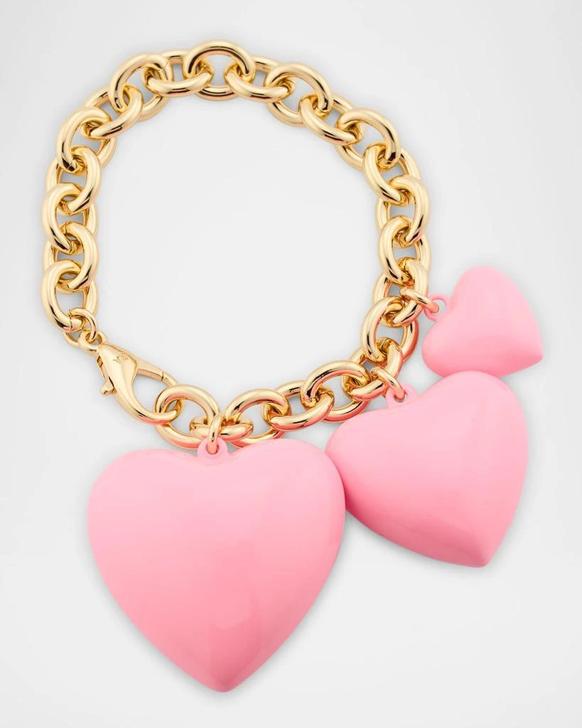Roxanne Assoulin The Happy Heart Bag Charm, Cotton Candy Pink