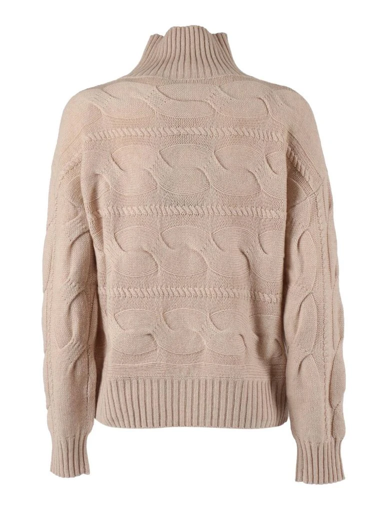 Max Mara Max Mara Studio Turtleneck Cable Knitted Jumper 2