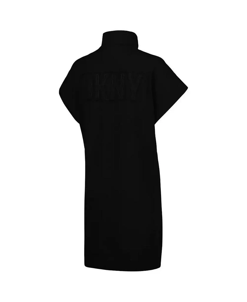 DKNY Women's Black Houston Astros Emily Quarter-Zip Sneaker Dress 3