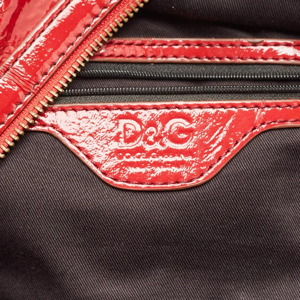 Dolce & Gabbana D&G Red Patent Leather Allyson Bag 8
