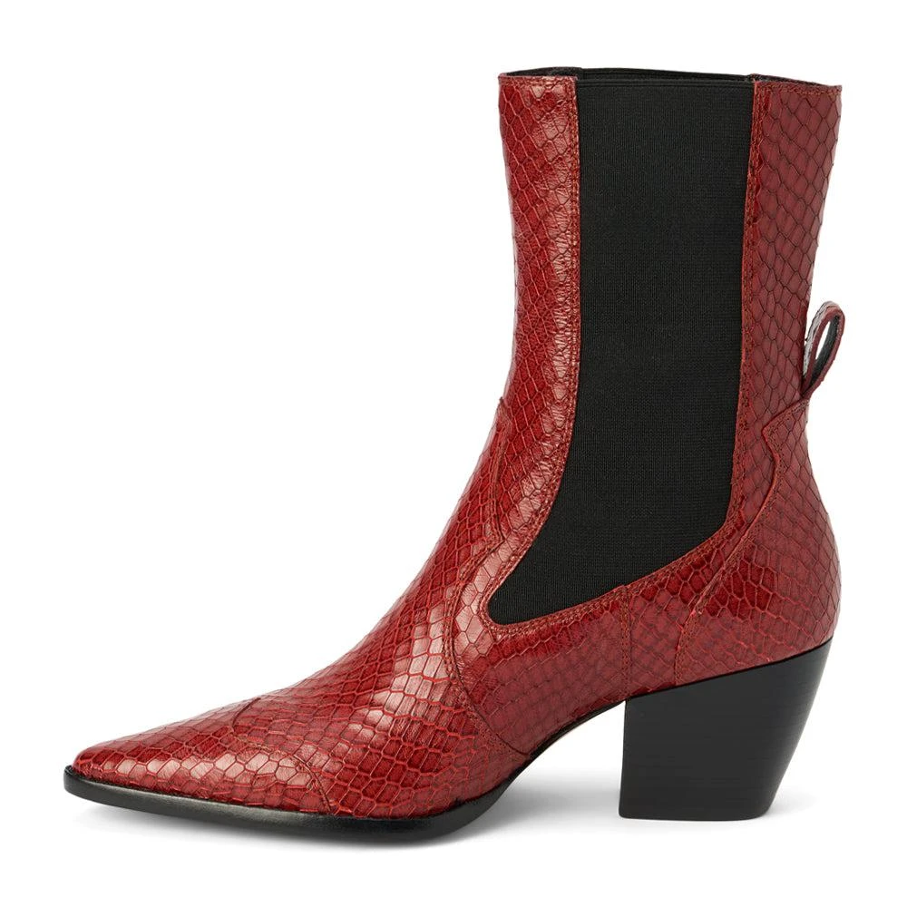Matisse Keith Metallic Snake Pointed Toe Chelsea Boots 3
