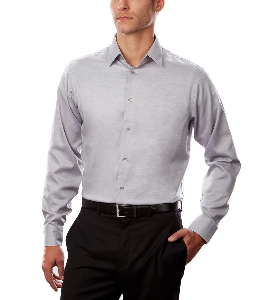 Calvin Klein Dress Shirt Regular Fit Non Iron Stretch Solid 2