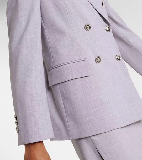 Versace Mélange wool-blend blazer 5