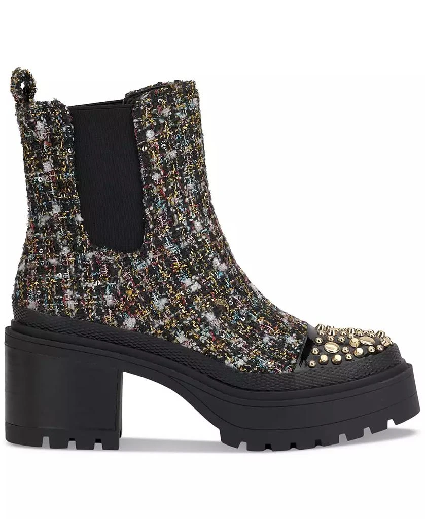 Jessica Simpson Women's Jymmie Embellished Chelsea Lug Sole Booties 2