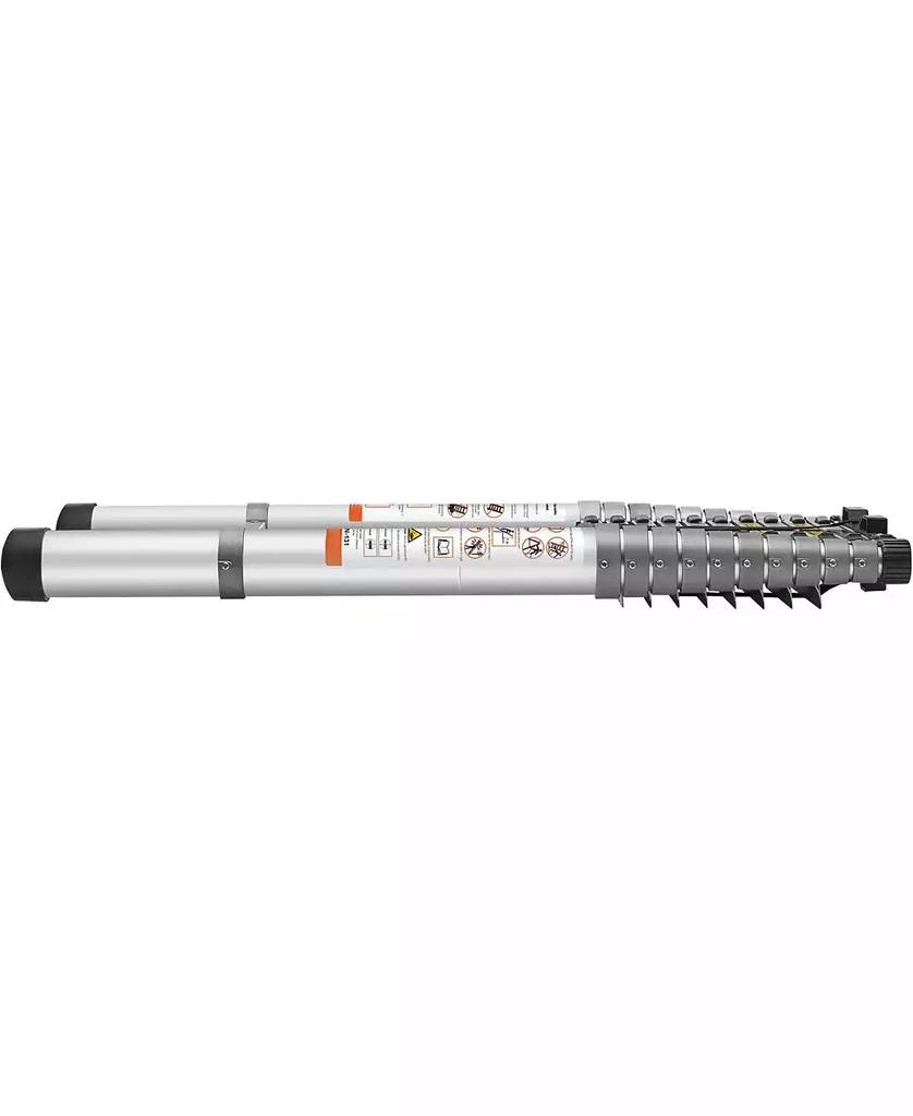 Mecale 15 ft Telescoping Ladder, Aluminum Multi-Button Retraction Extension Ladder, 400 lb Capacity, Non-Slip Feet, ANSI Listed 10