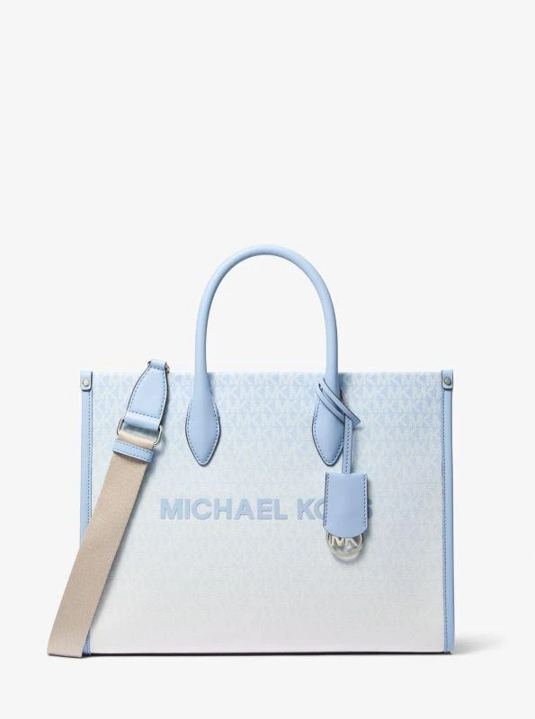 Michael Kors Mirella Medium Ombré Logo Tote Bag 1