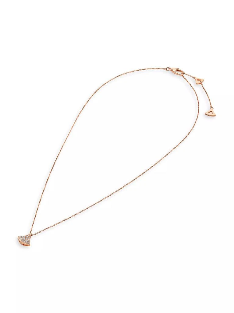 BVLGARI Divas' Dream 18K Rose Gold & 0.19 TCW Diamond Pendant Necklace 4