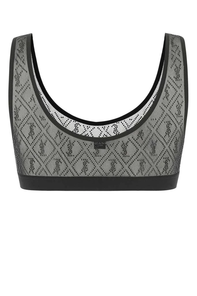 Yves Saint Laurent Saint Laurent Logo Embellished Bra 2