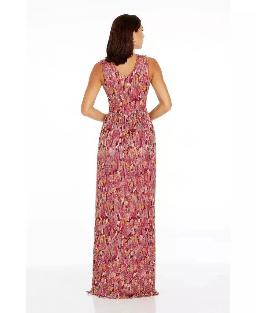 Dress The Population Leanna Women
s Metallic Fit 
Flare Dress 3