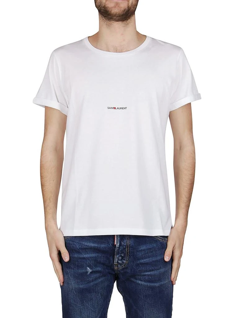 Yves Saint Laurent Saint Laurent Logo Printed Crewneck T-Shirt 3