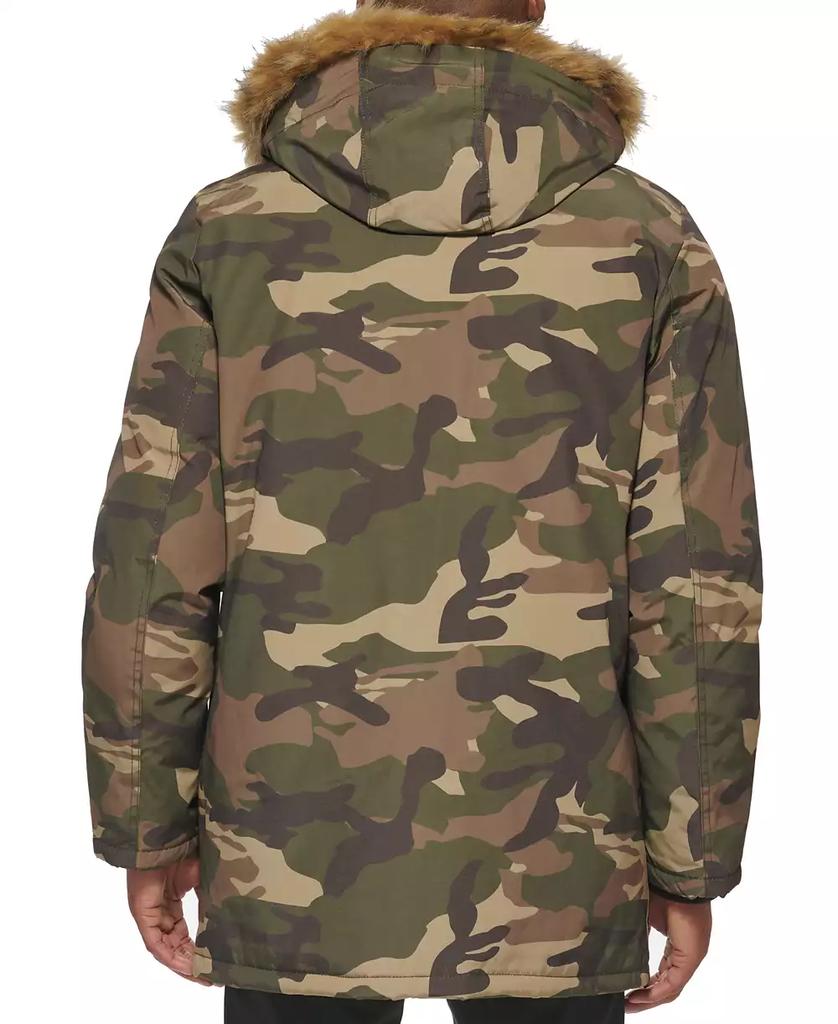 Club Room Men's Parka with a Faux Fur-Hood Jacket, Created for Macy's