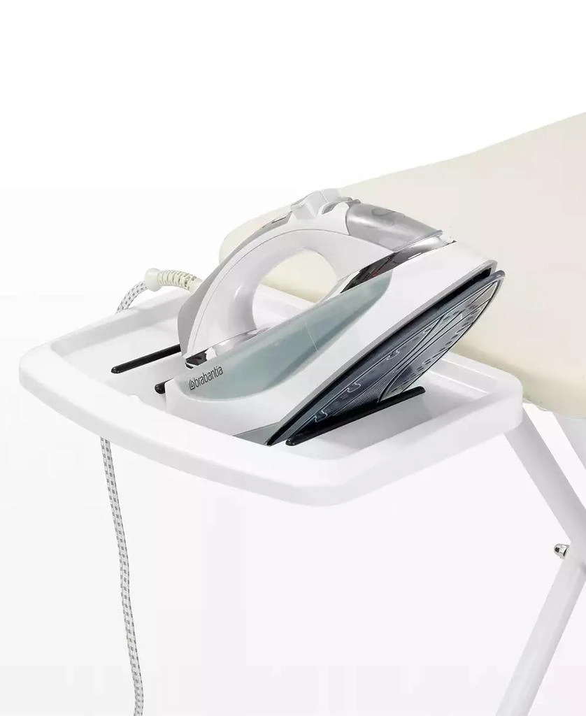 Brabantia Ironing Board C, 49" x 18", 124 x 45 Centimeter - Solid Steam Iron Rest, 1" 25 Millimeter White Frame 3