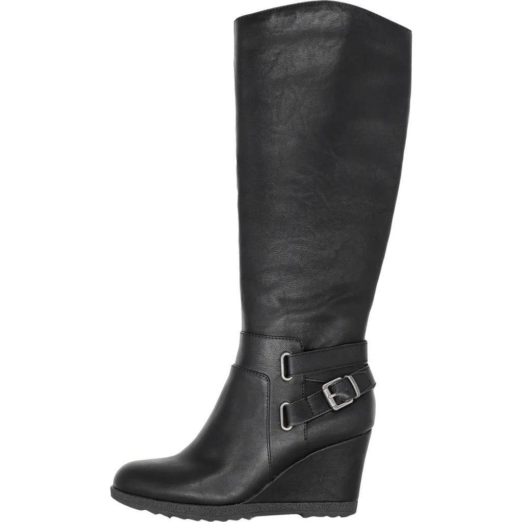 American Rag Kyle Womens Faux Leather Wedge Riding Boots 2