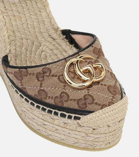 Gucci GG canvas wedge espadrilles 6