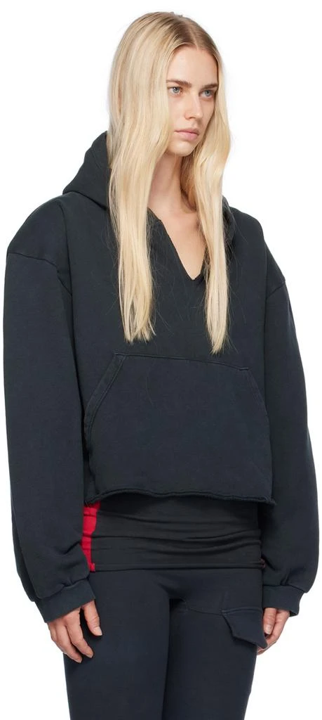 GREG ROSS SSENSE Exclusive Black V-Neck Hoodie 2