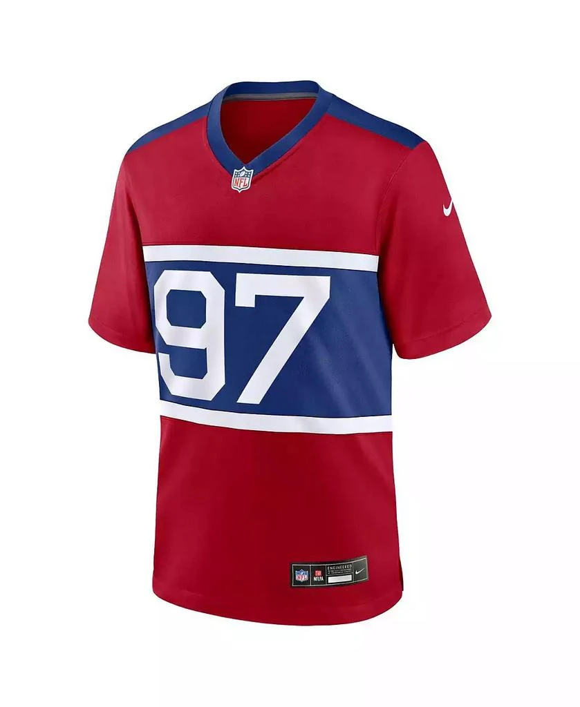 NIKE Men's Dexter Lawrence II Century Red New York Giants Alternate Player Game Jersey 2
