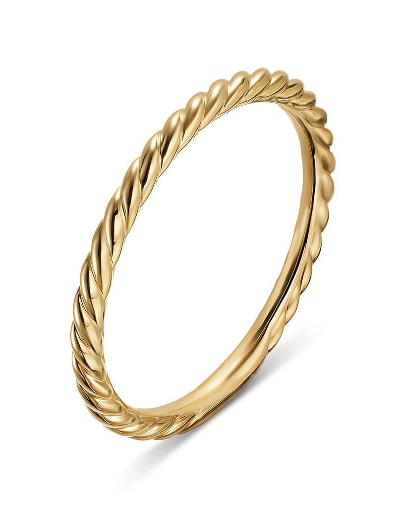 David Yurman Petite Modern Renaissance® Band Ring in 18K Yellow Gold, 1.7mm 3