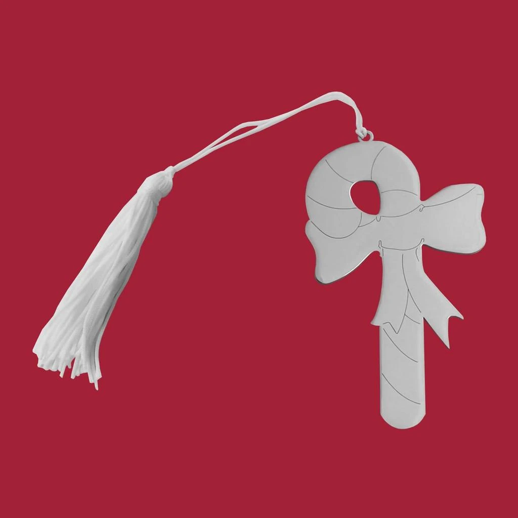 Creative Gifts International Creative Gifts International - Candy Cane Ornament with Tassel 3