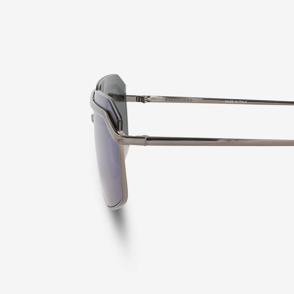 Balenciaga Balenciaga Rectangular Metal 64mm Men’s Sunglasses BB0139S 4