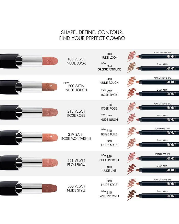 DIOR Rouge Dior Contour No Transfer Lip Liner Pencil 2