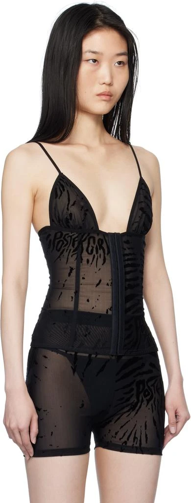 Poster Girl Black Doll Triangle Zebra Print Camisole 2