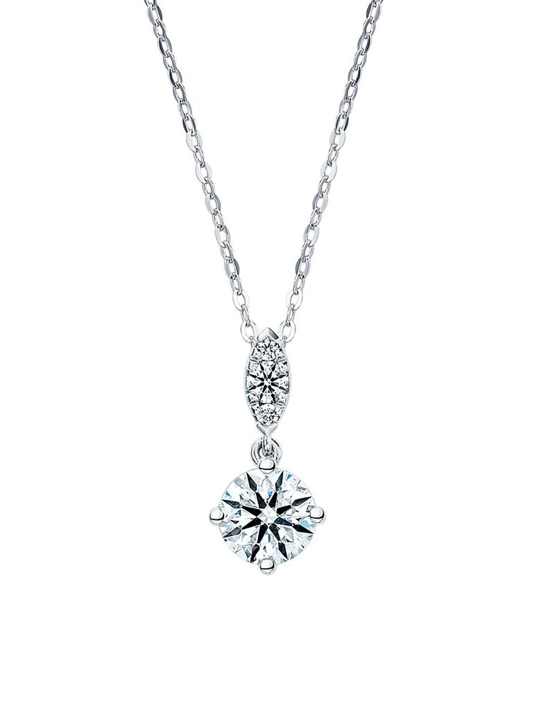 Hearts On Fire Aerial 18K White Gold 
0.37 TCW Diamond Petite Drop Pendant Necklace 1