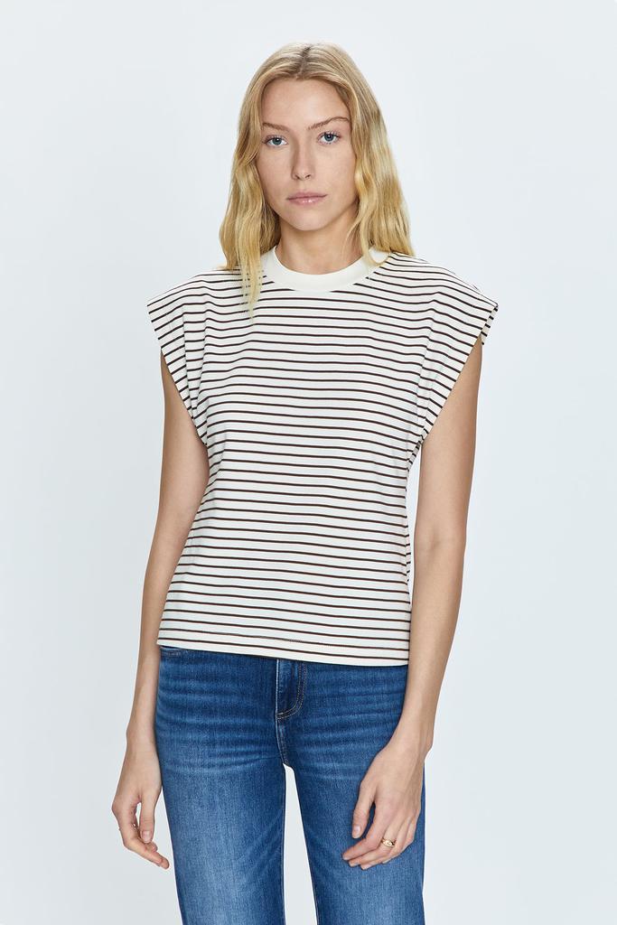 Pistola Denim Marina Tee - Chestnut Stripe