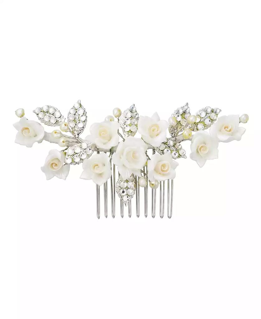 Untamed Petals Victoria Crystal Floral Comb