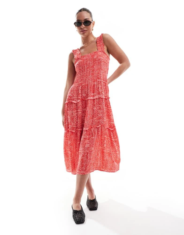 knee length dresses for ladies Falling for You Midi Dress main image 1