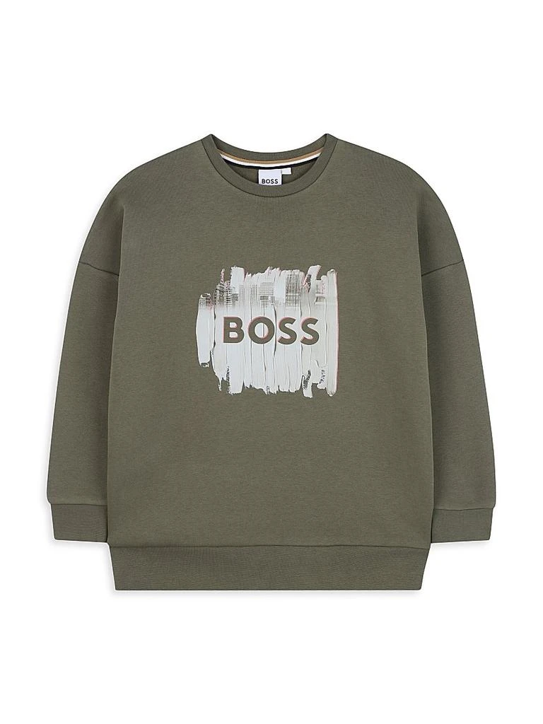Hugo Boss Little Boy
s Logo Crewneck Sweatshirt