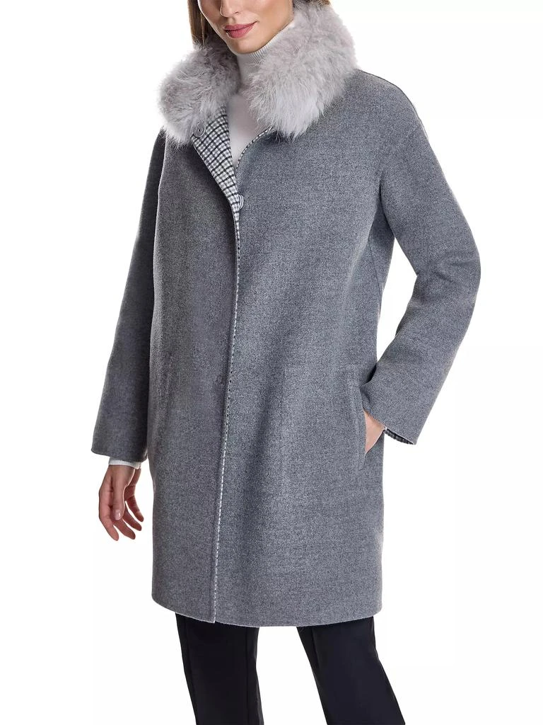 Maximilian Reversible Shearling-Collar Coat 6