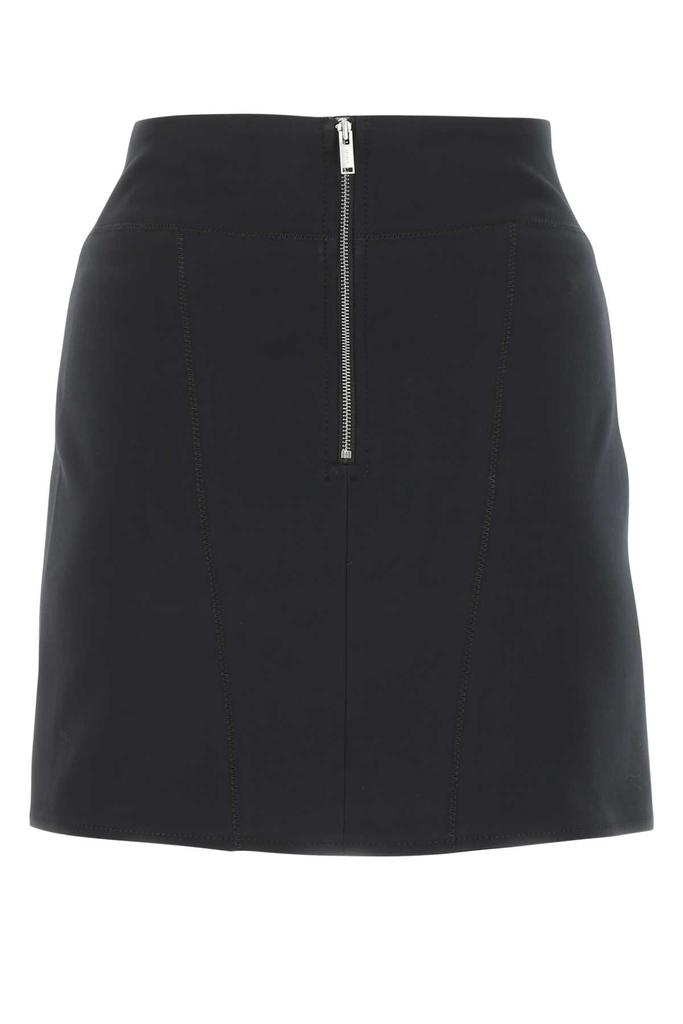 Dion Lee Black Stretch Cotton Blend Mini Skirt