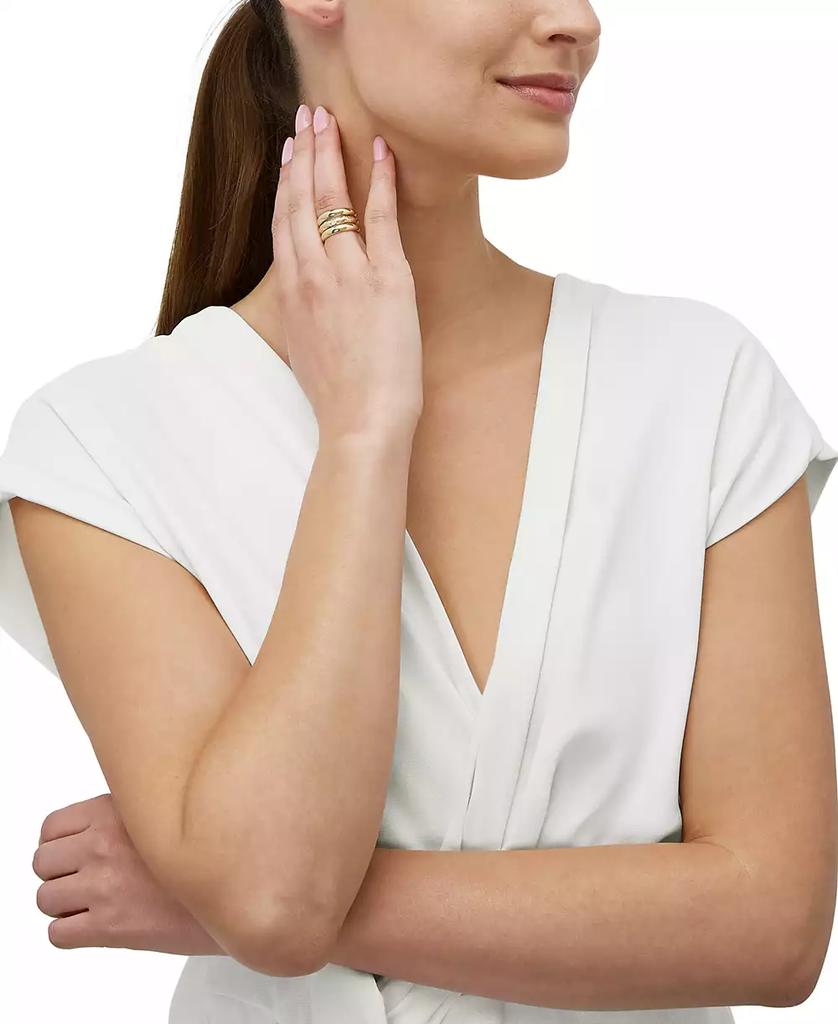 Macy's 3-Pc. Set Polished Band Rings in 14k Yellow Gold