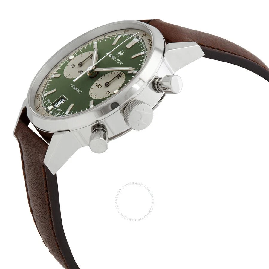 Hamilton Intra-Matic Chronograph Automatic Green Dial Men's Watch H38416560 2