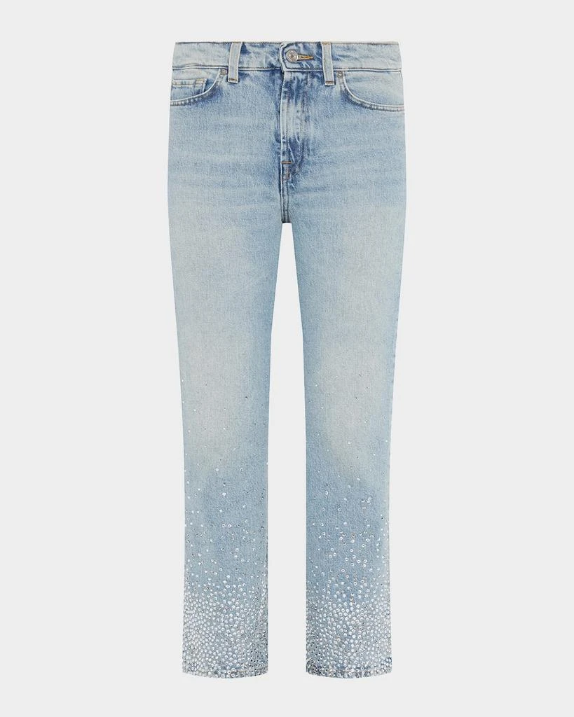 7 For All Mankind Logan Embellished Stovepipe Jeans 1