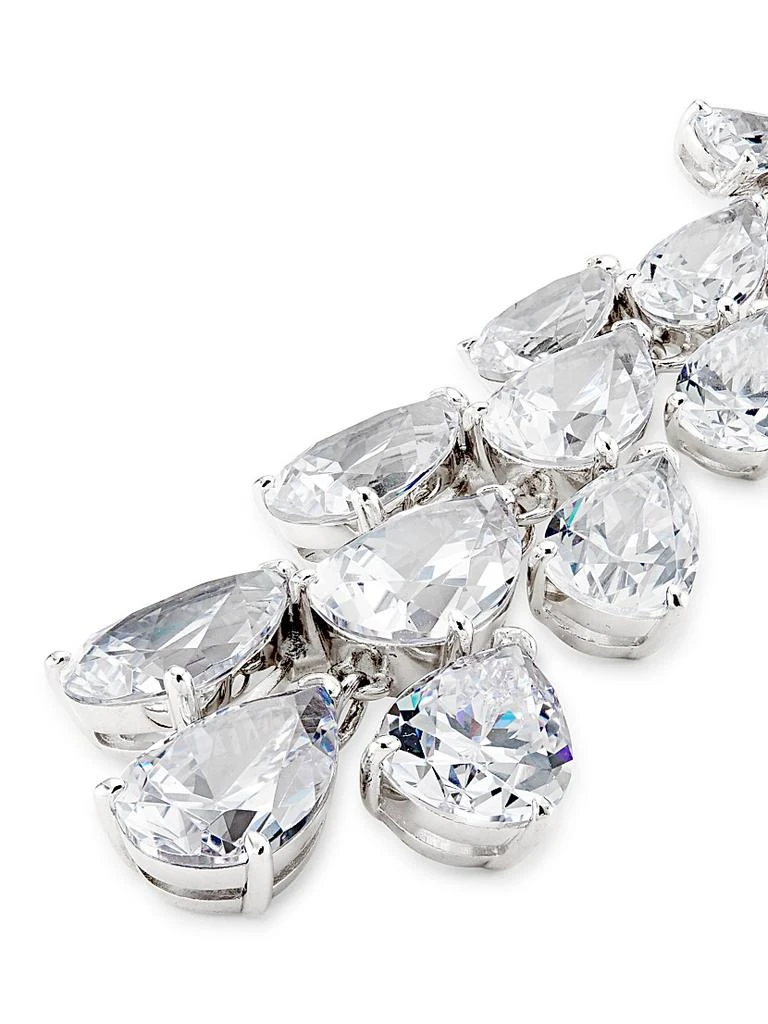 Adriana Orsini Feliz Sterling Silver & Cubic Zirconia Linear Drop Earrings 4