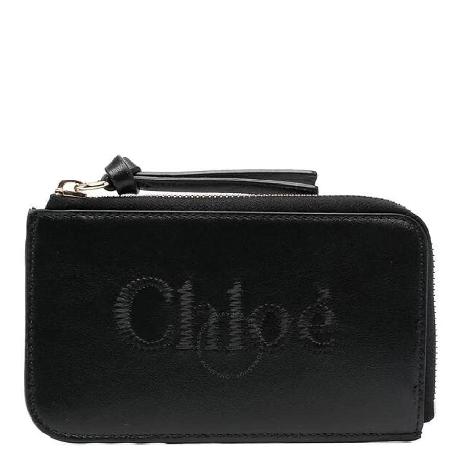 Chloé Logo Embroidered Sense Soft Leather Card Case