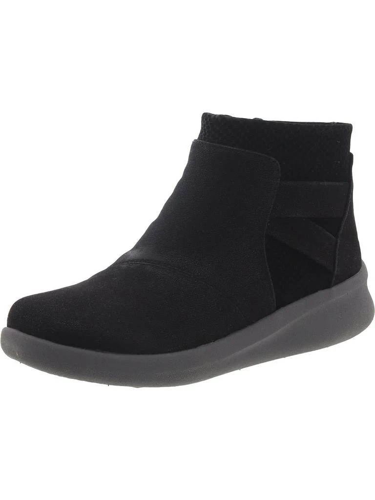 Clarks SILLIAN2.0 HI Womens Crossed straps Side zipper Ankle Boots 4