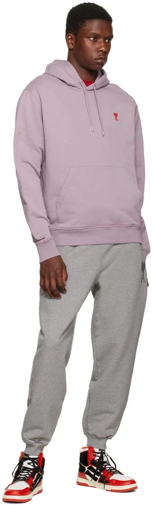 AMI Purple Ami De Cœur Hoodie 4