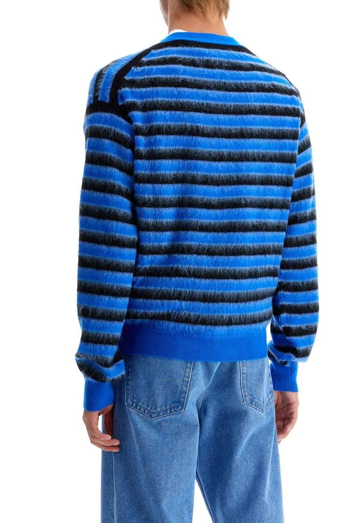 Marni striped wool and mohair cardigan 3