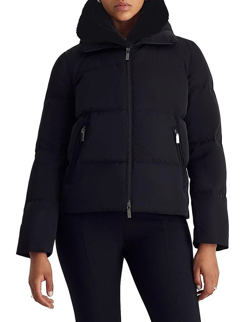 Dawn Levy Nicola Faux-Fur-Lined Puffer Jacket 1