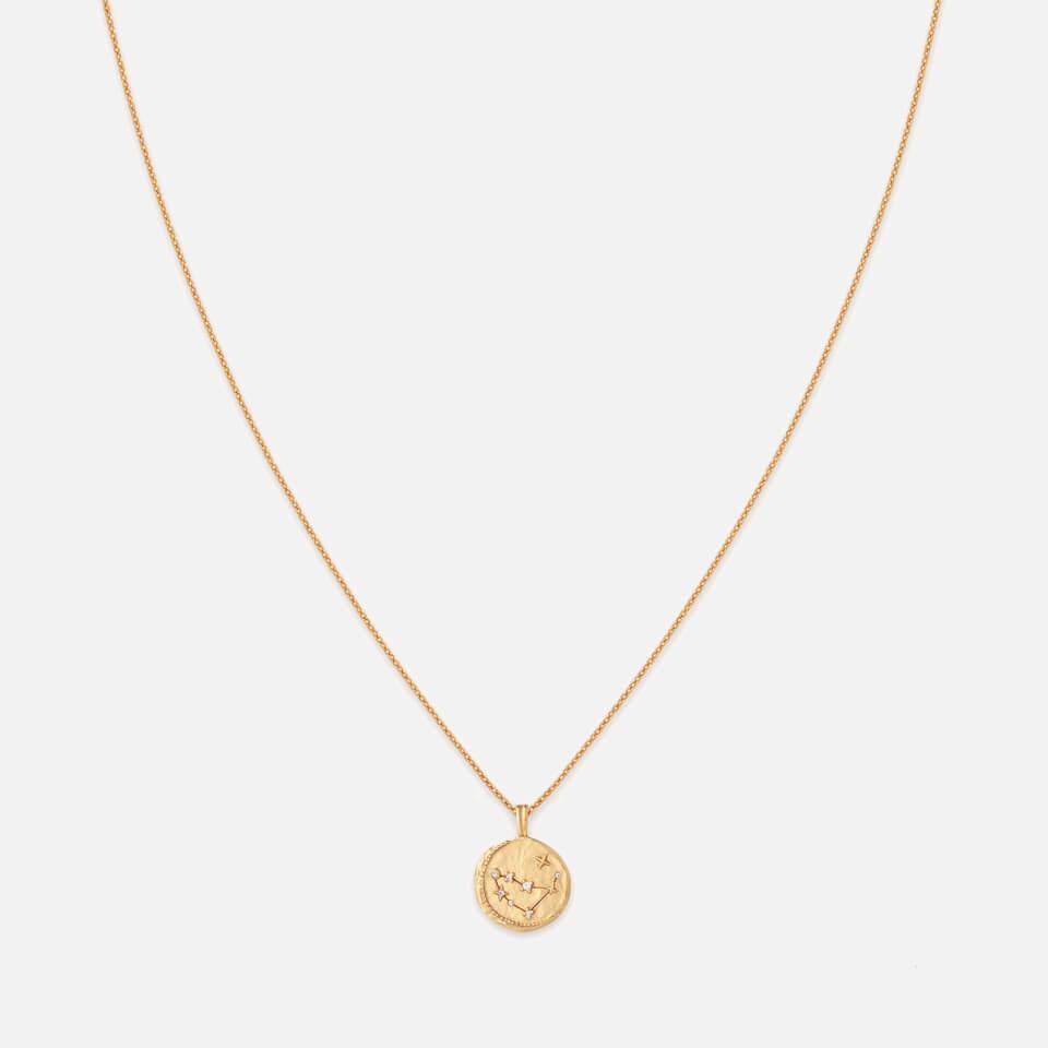 ASTRID & MIYU Astrid & Miyu Capricorn Zodiac 18-Karat Gold-Plated Recycled Sterling Silver Necklace