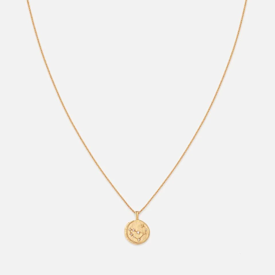 ASTRID & MIYU Astrid & Miyu Capricorn Zodiac 18-Karat Gold-Plated Recycled Sterling Silver Necklace 1