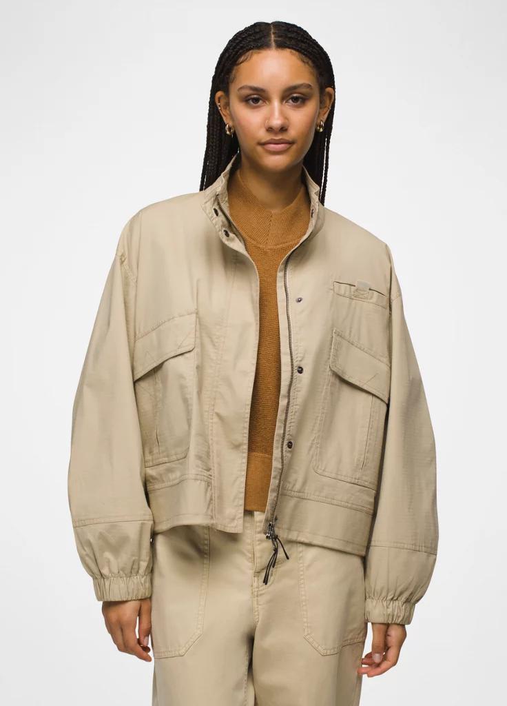 Prana Womens prAna Palisades Ripstop Jacket - Sandstone