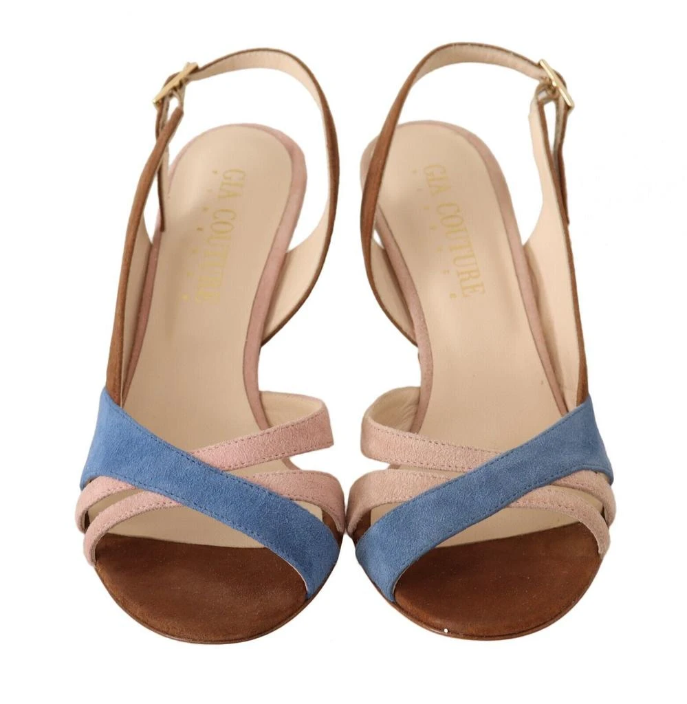 Gia Couture GIA COUTURE Suede Leather Slingback Heels Sandals Women's Shoes 5
