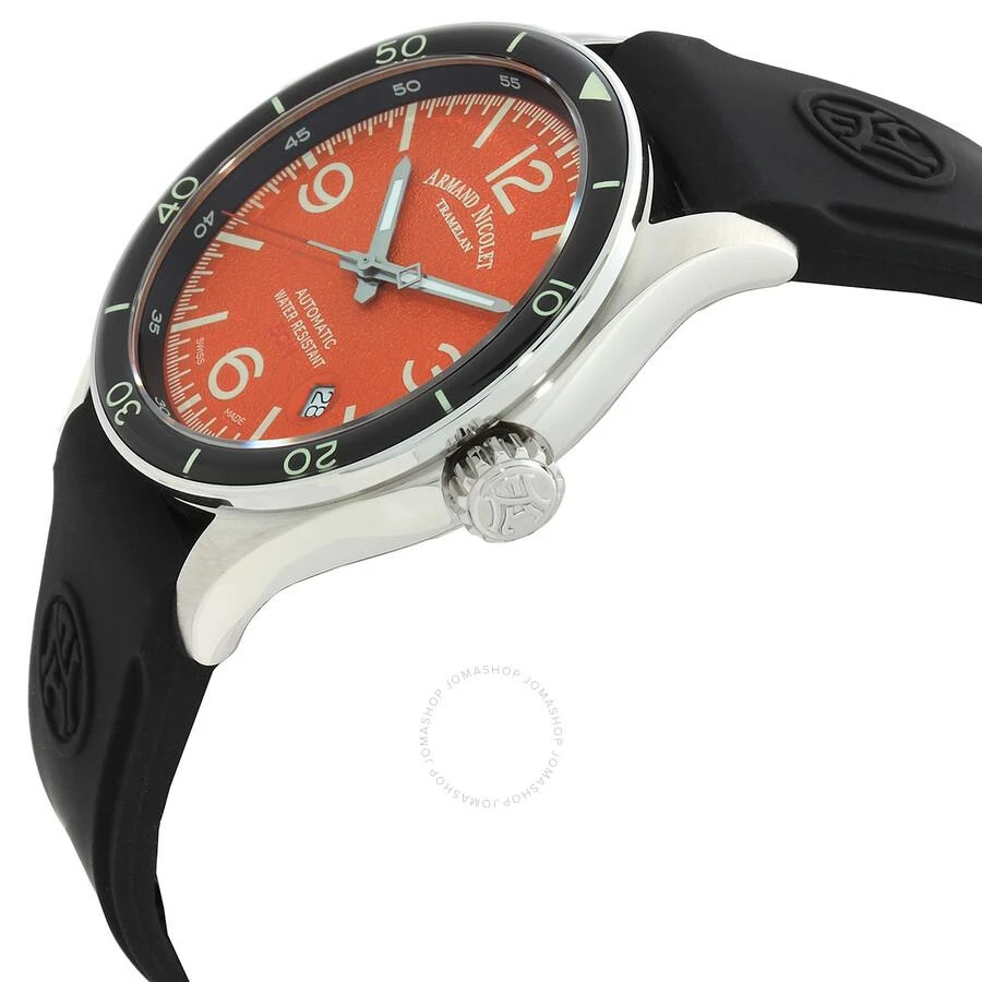 Armand Nicolet M2H Automatic Orange Dial Men's Watch A740HNA-OR-GG2710N 2