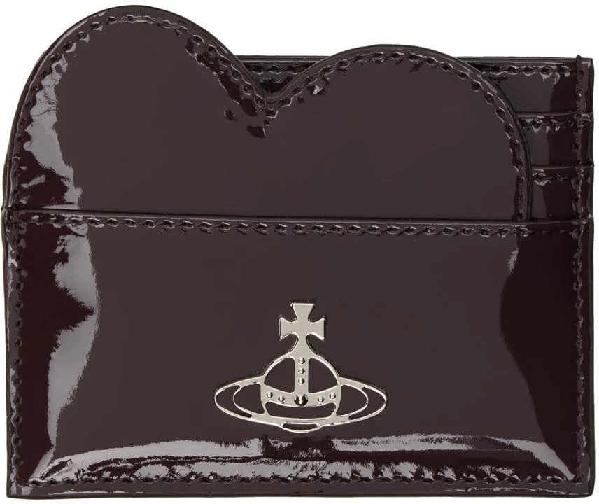 Vivienne Westwood Brown Heart Card Holder 1