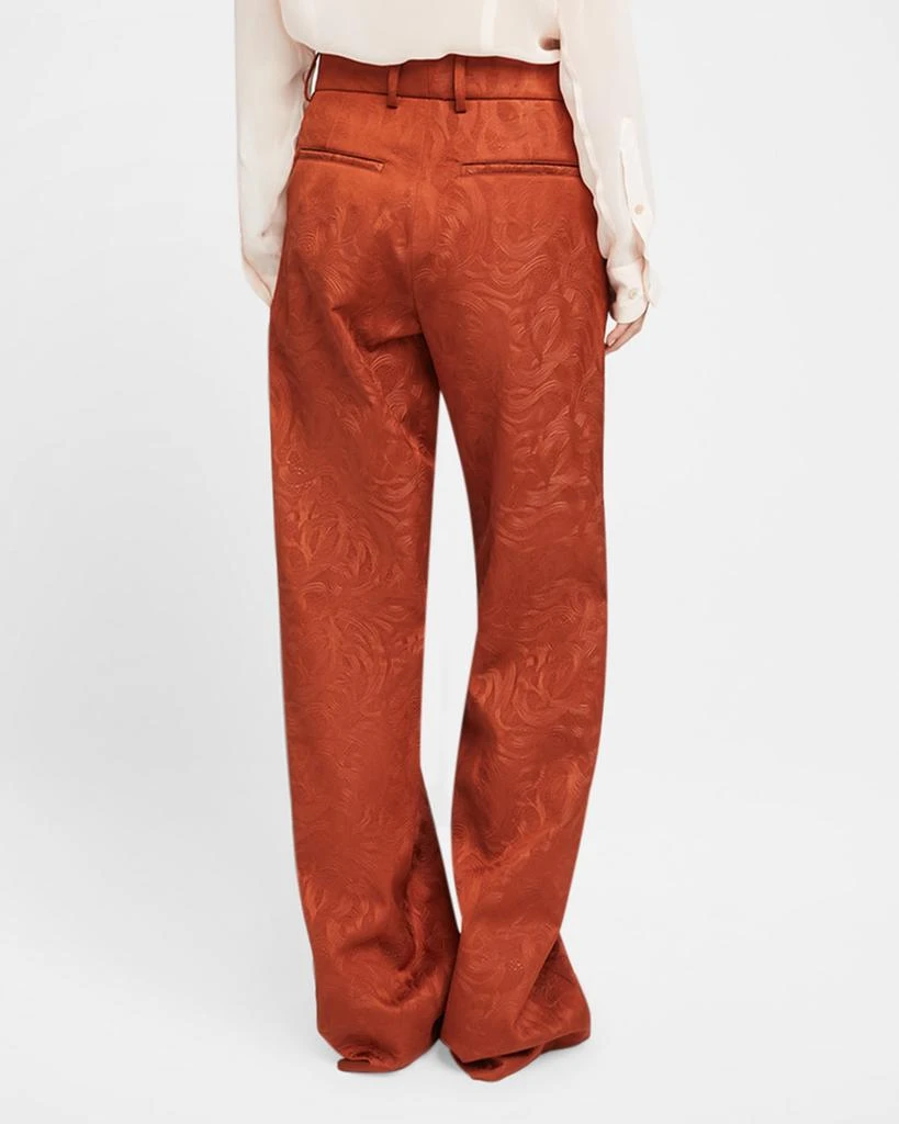Dries Van Noten Paxy Straight-Leg Jacquard Pants 3