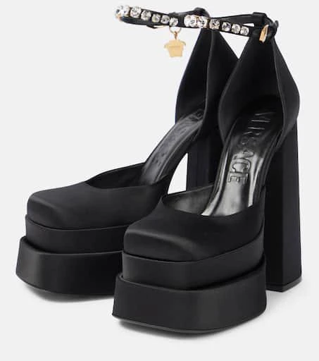 Versace Medusa Aevitas satin platform pumps 5